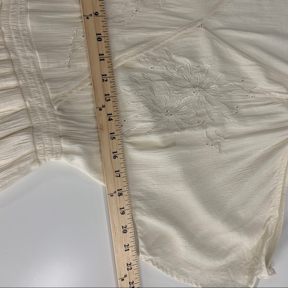American Eagle Outfitters Cream Gauzy Boho Romper - Picture 13 of 15